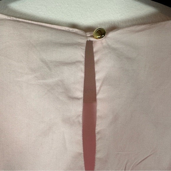 Sail To Sable Scalloped Hem Mini Dress - Pink Blush XS babyshowe preppy cotton - Picture 9 of 12